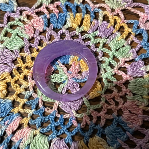 Elegant Purple Women's Ring jade - Picture 2 of 2